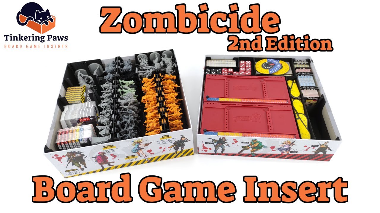 Zombicide: 2nd Edition Insert / Organizer  - Instructional Video - By Tinkering Paws