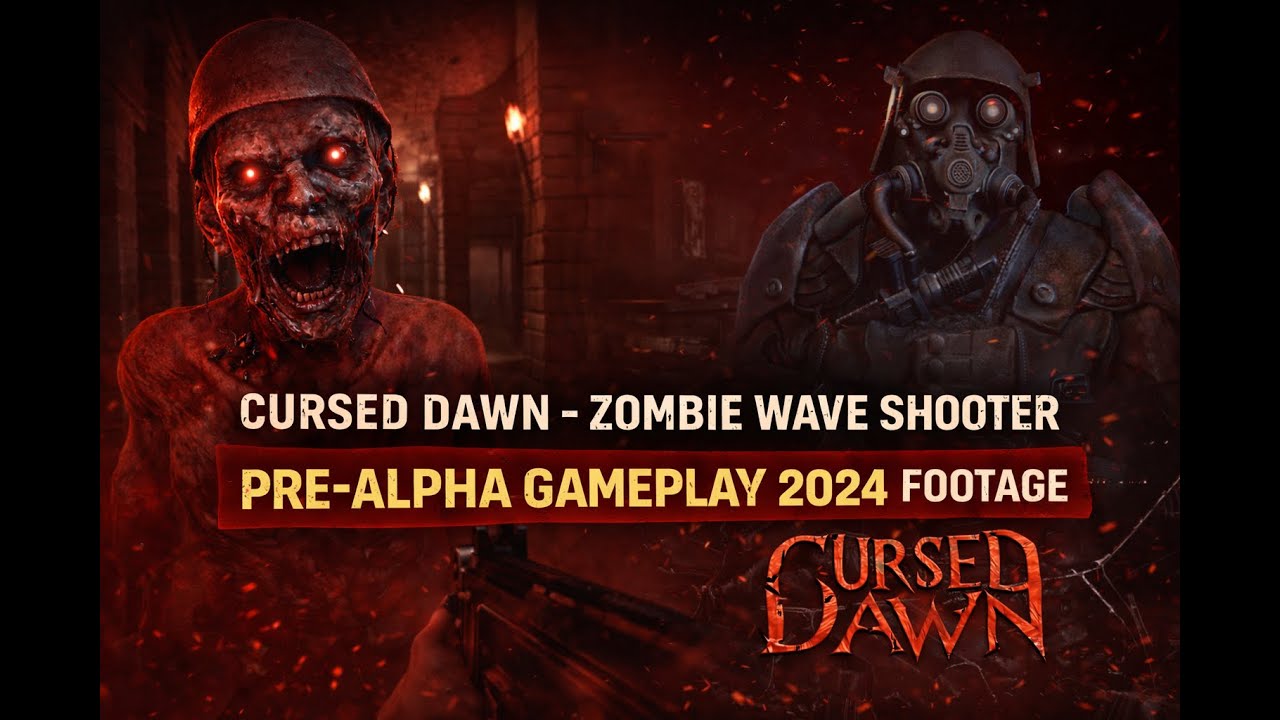 Cursed Dawn - Zombie Wave shooter Pre-alpha gameplay footage