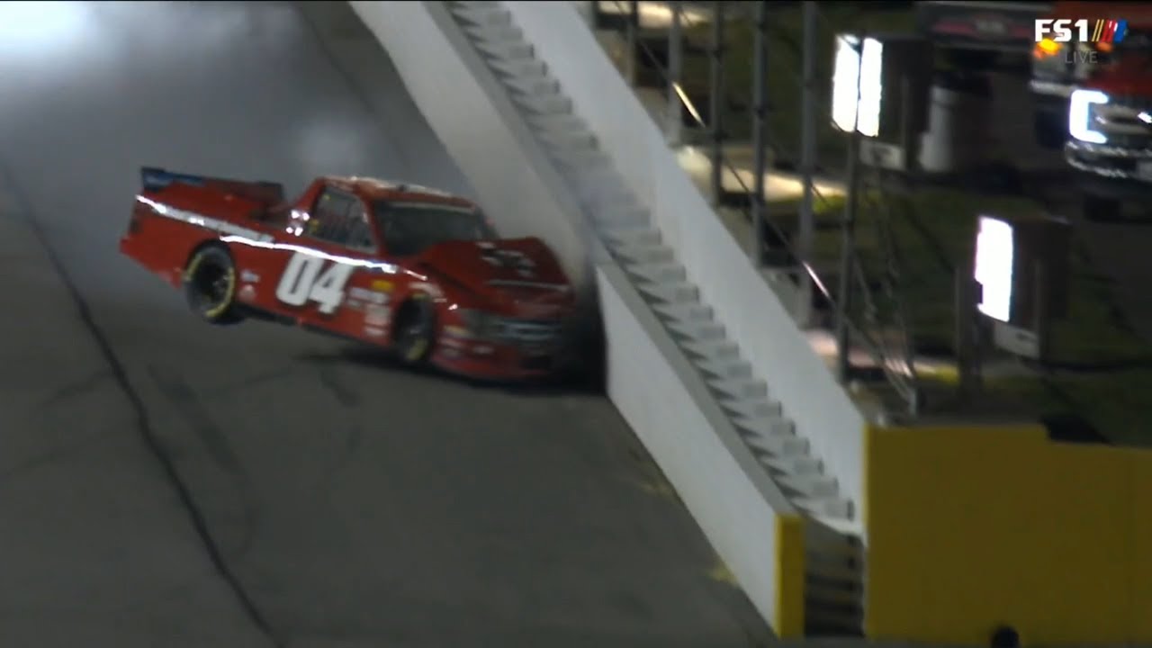 NASCAR Gander Outdoors Truck Series 2019. Daytona International Speedway. Cory Roper Hard Crash