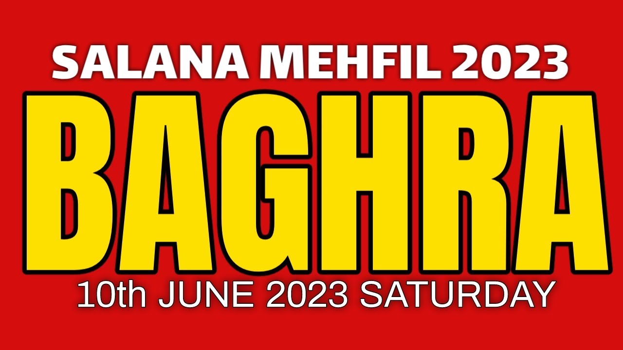 🔴Live Baghra Mehfil 2023  | Dargah Hazrat Abbas Baghra Muzaffar Nagar