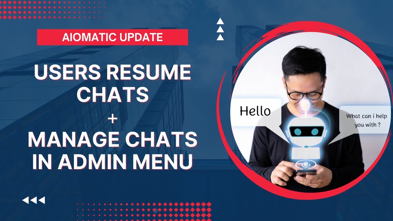 Aimogen: Persistent Chat Update - Users Continue Their Previous Chats + Chat Logs In Admin Menu