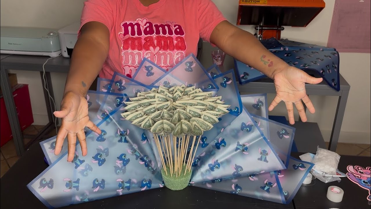 Let’s do a stitch money bouquet