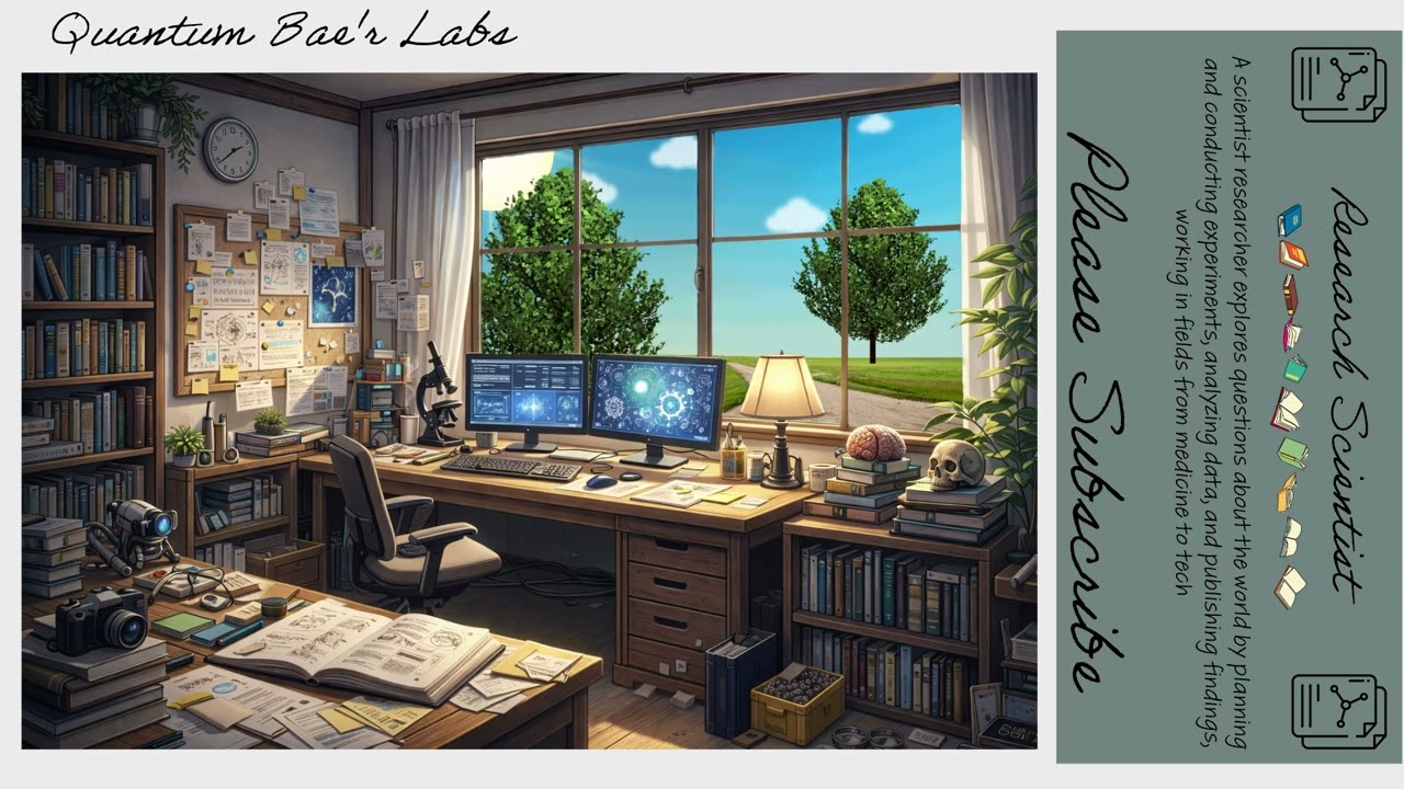 Research Scientist : Deep in Thought with Lofi Beats 🧪🐻 | 로파이 비트와 연구 곰의 집중 세션
