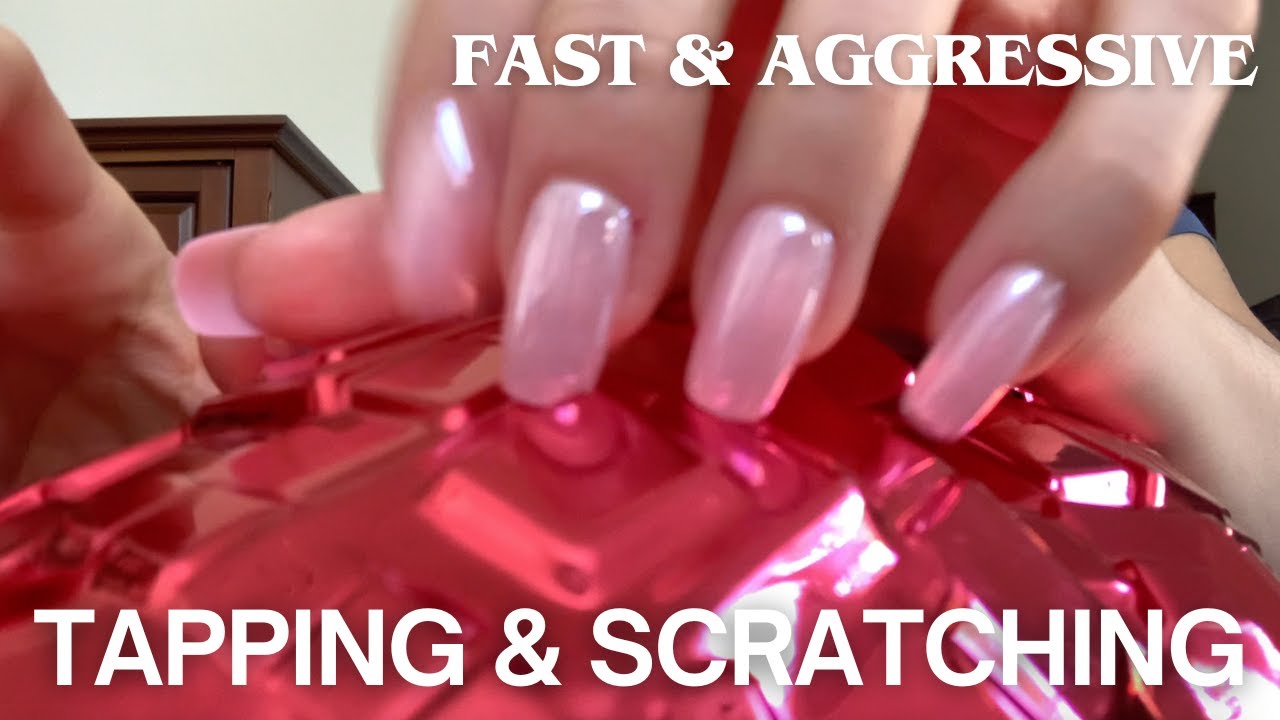 LOFI FAST AND AGGRESSIVE ASMR | RANDOM TAPPING & SCRATCHING ✨| no talking  🎧