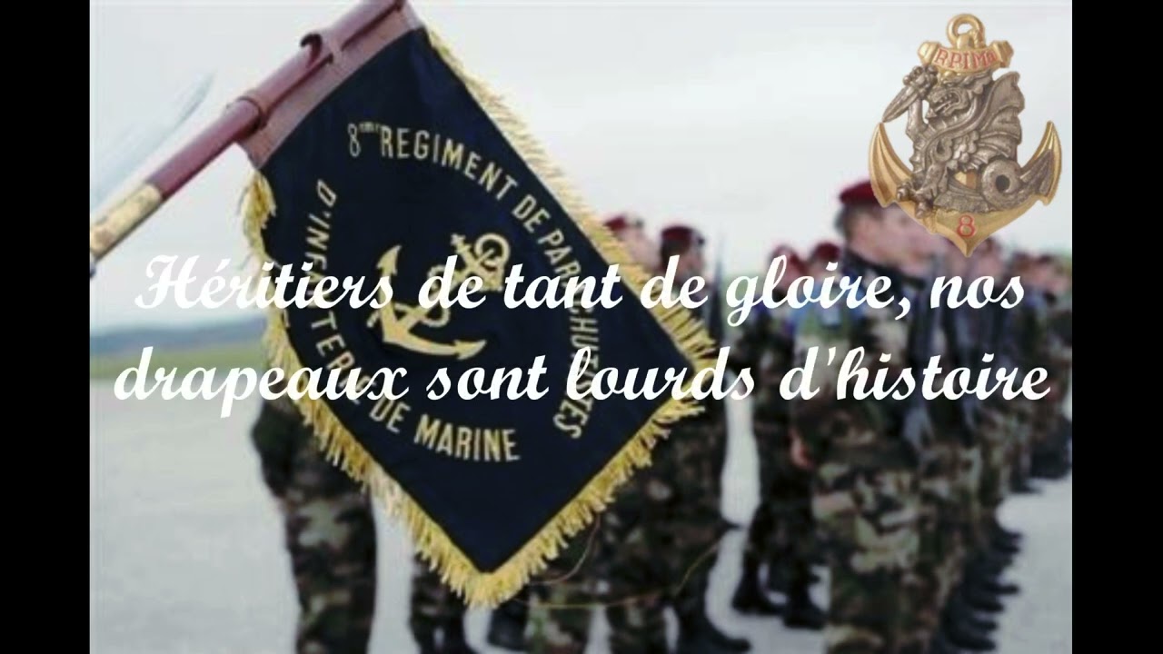 Chant du 8e RPIMa - Volontaires du 8 chant parachutistes