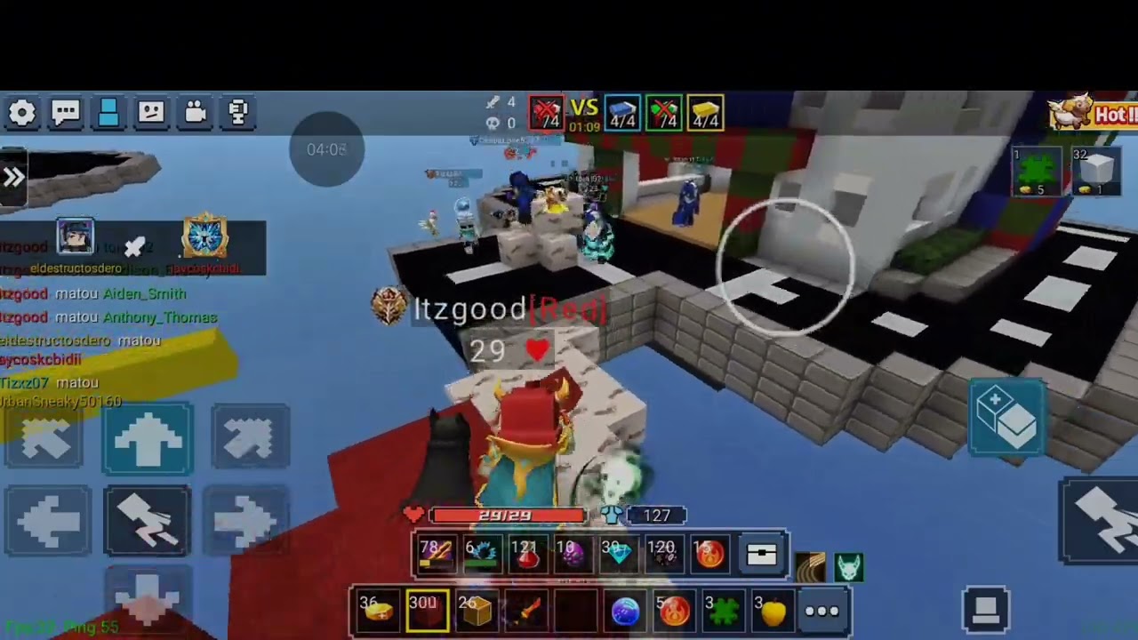 Jogando bed wars!!!!