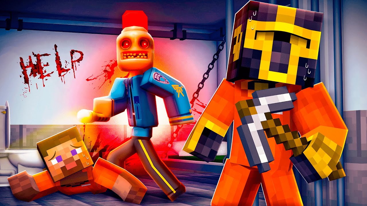 ESCAPA DE LA PRISIÓN DE SIREN COP EN MINECRAFT 😱