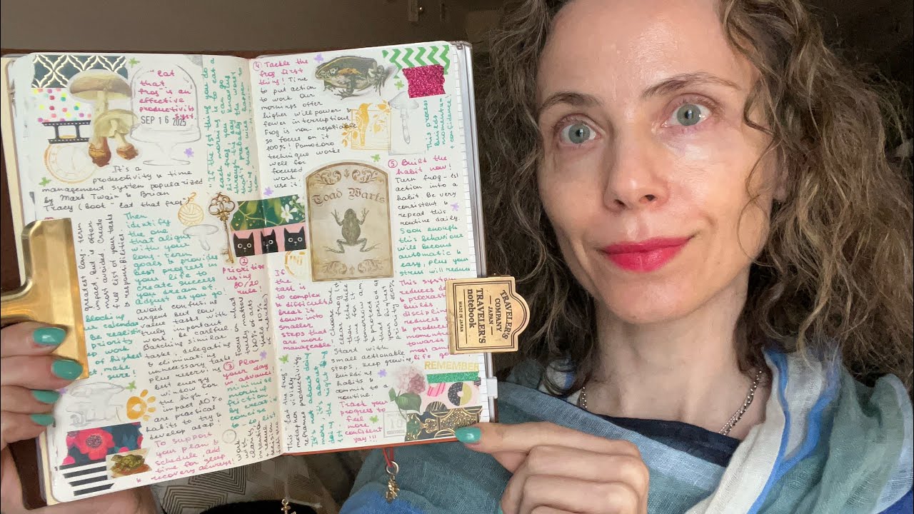 «Съешь эту лягушку» 🐸 при участии Traveler’s Notebook 😊❤️📒