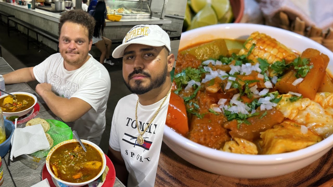 LLEVE A MARIO A PROBAR MI SOPA DE PATA FAVORITA |MERCADO SANTA TECLA