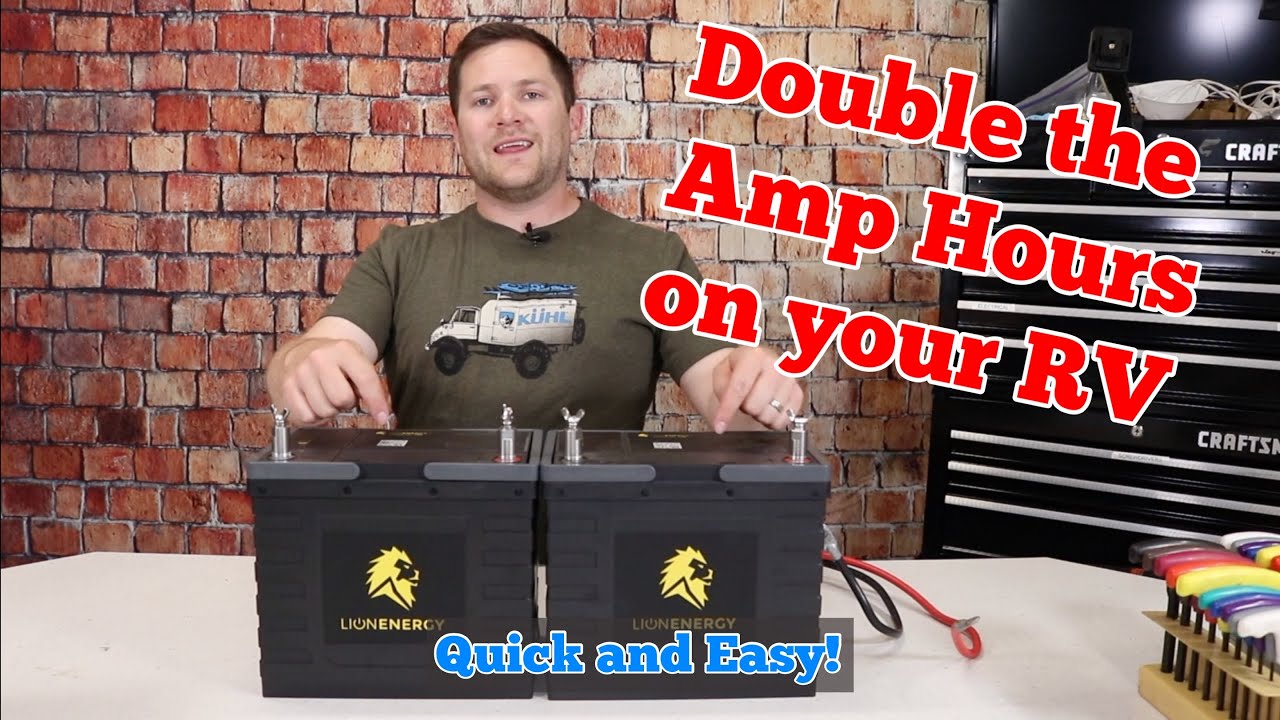 How to install Dual 12 Volt RV Lithium Batteries | The Savvy Campers
