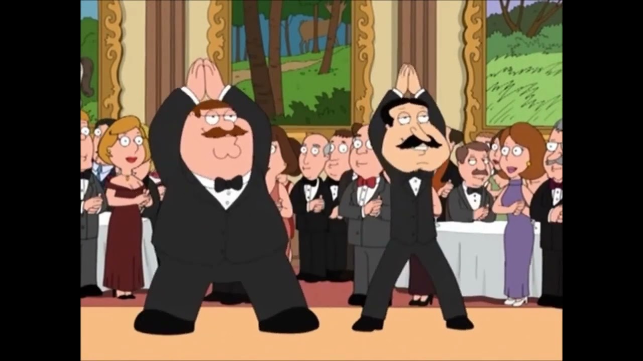 Peter Griffin and Quagmire from Family Guy dancing to Old Town Road by Kidz Bop