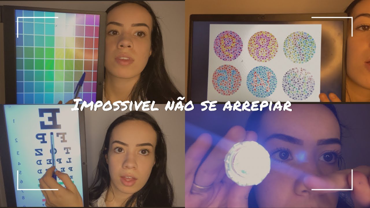 ASMR- EXAME DE VISTA/ caseirinho, voz suave
