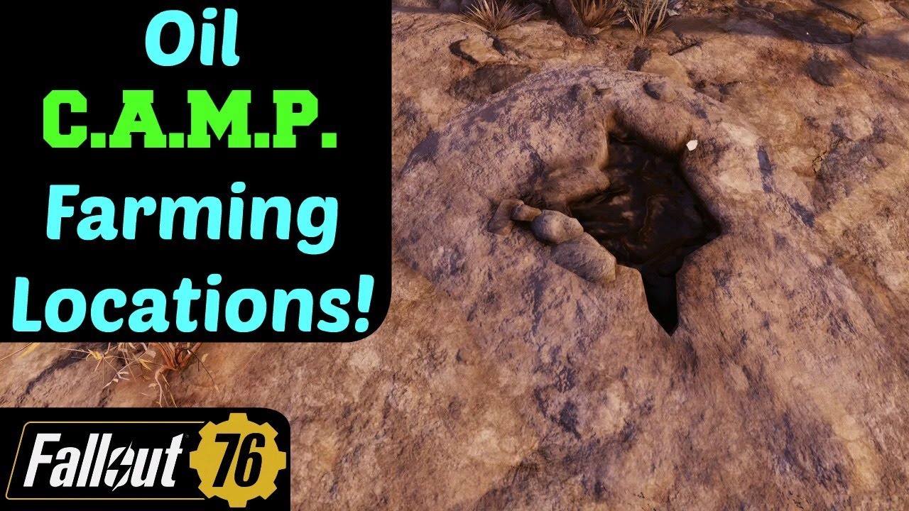 Fallout 76: Места для добычи нефти в лагере!