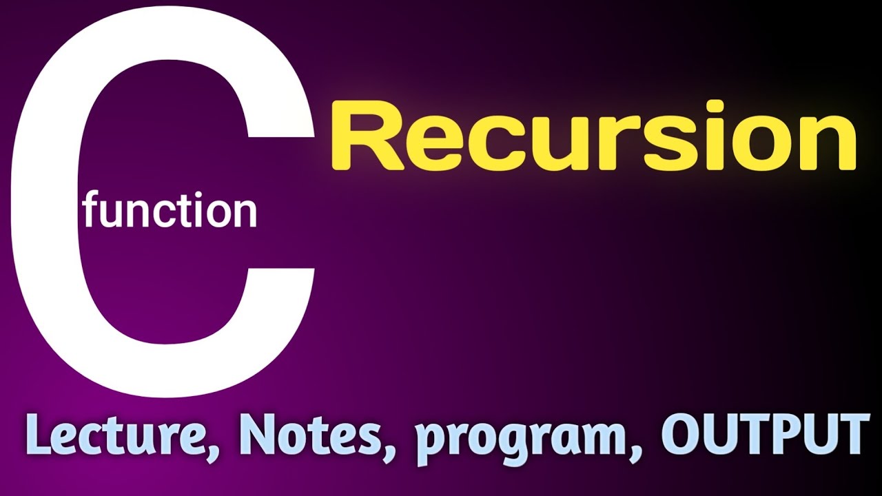 recursion in c