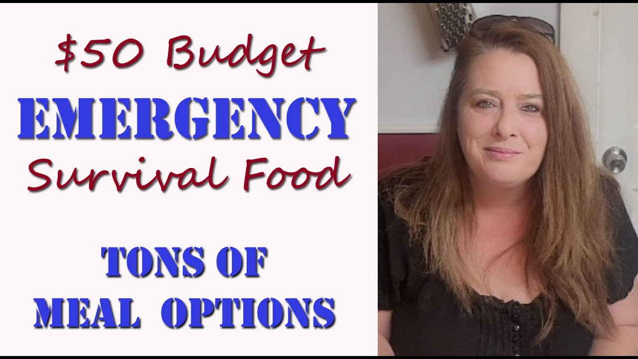 $50 Budget Emergency Survival Food Haul for 2 Months ~ Tons of Meal Options