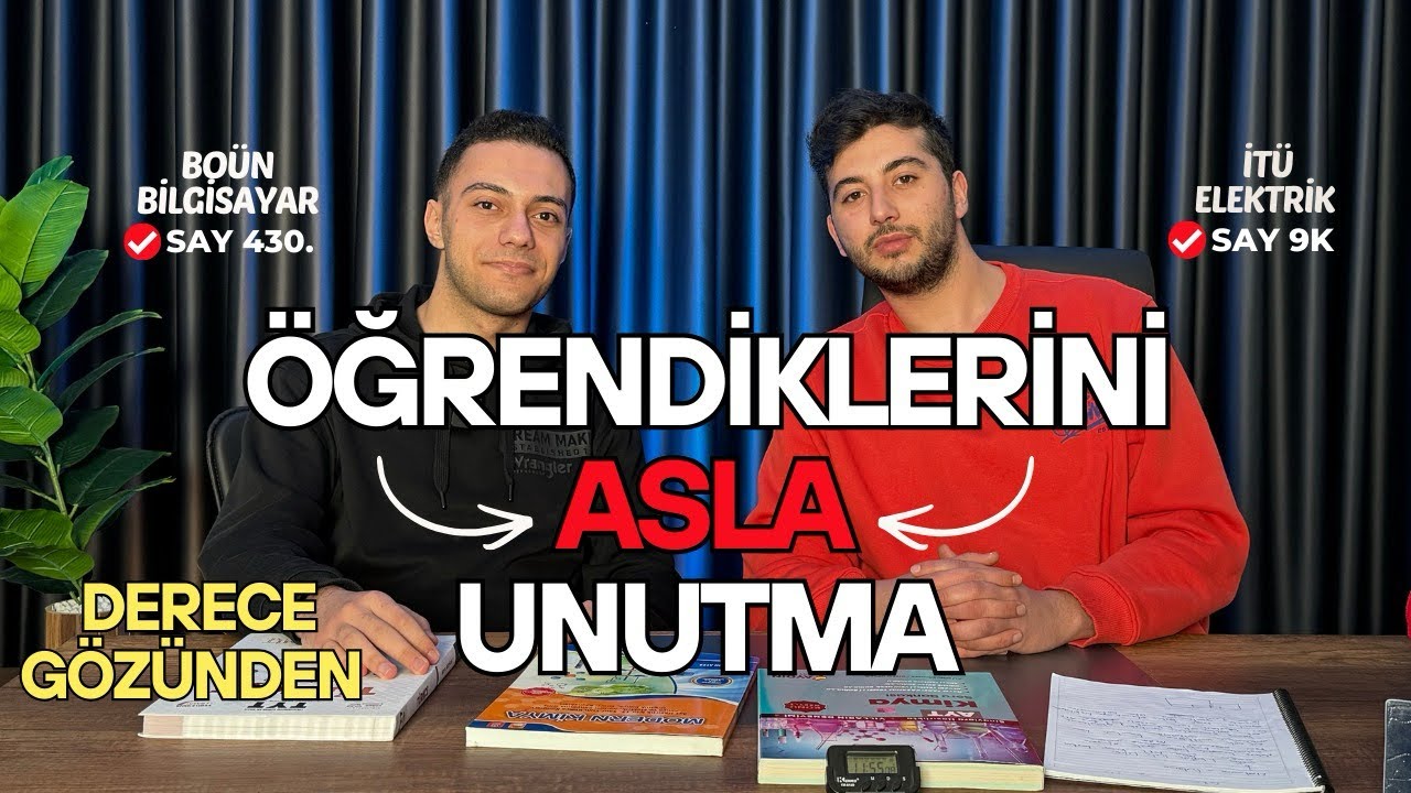 ÖĞRENDİKLERİNİ NASIL UNUTMAZSIN? | TEKRAR YAPMA TAKTİKLERİ #yks2026 #yks2027