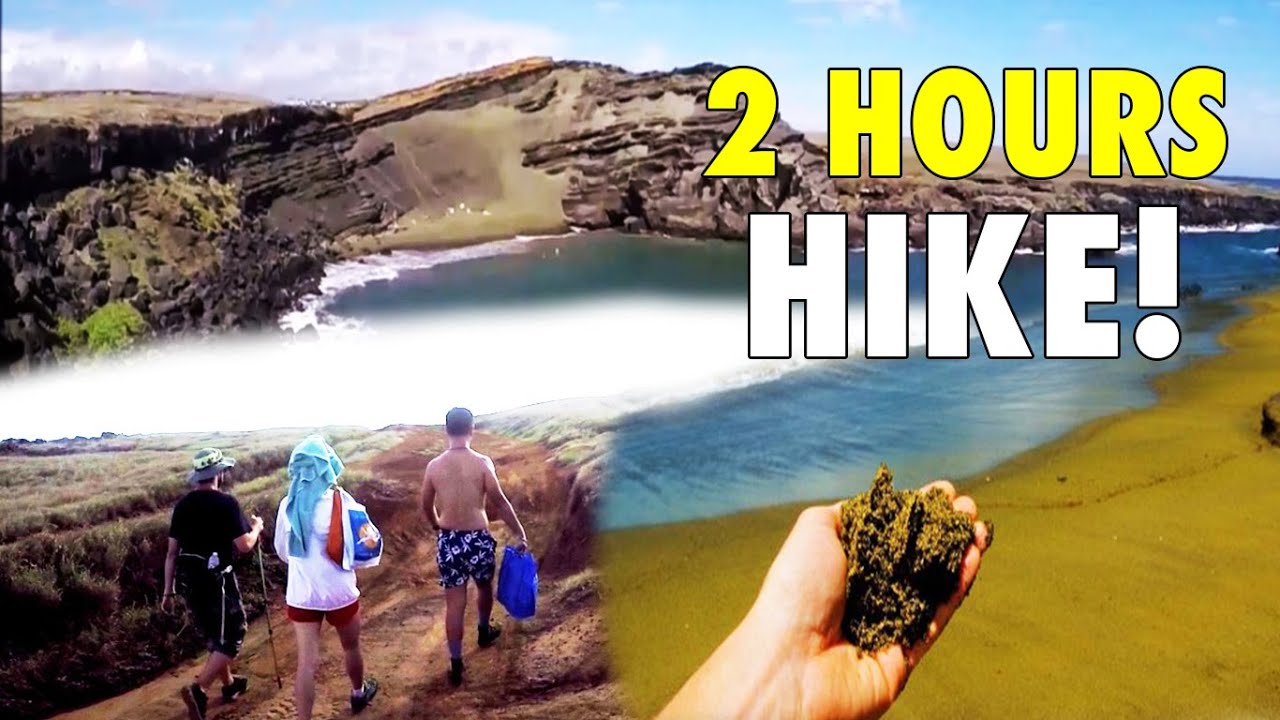 2 HOURS HIKE to Green Sand Beach (PAPAKŌLEA)! 🇺🇸