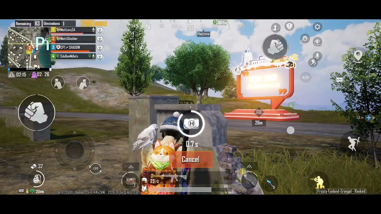 One by one to a chicken dinner (PUBG) 