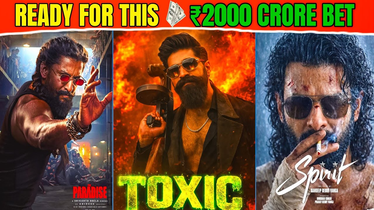 Top 15 Upcoming Biggest Indian Movies | Yash' Toxic vs Prabhas’ Spirit | Who Will Rule 2026?