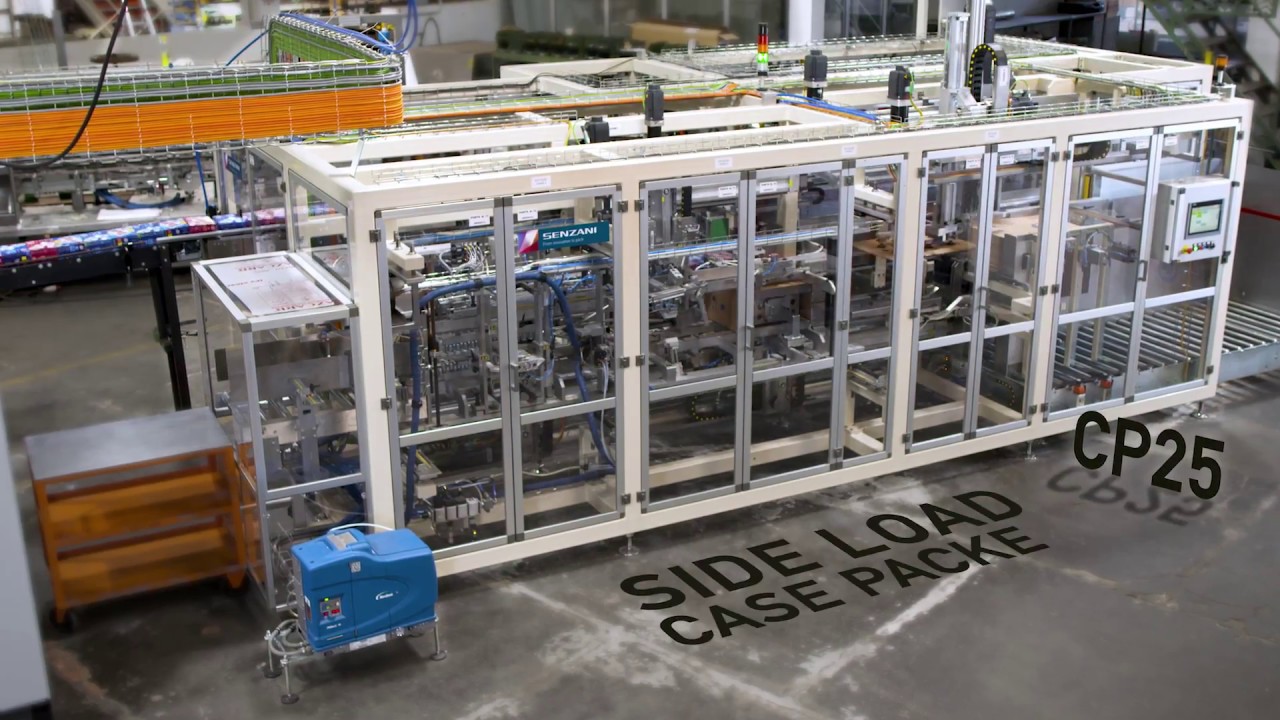 CPSL25 side-load case packer for cartons | Senzani Brevetti