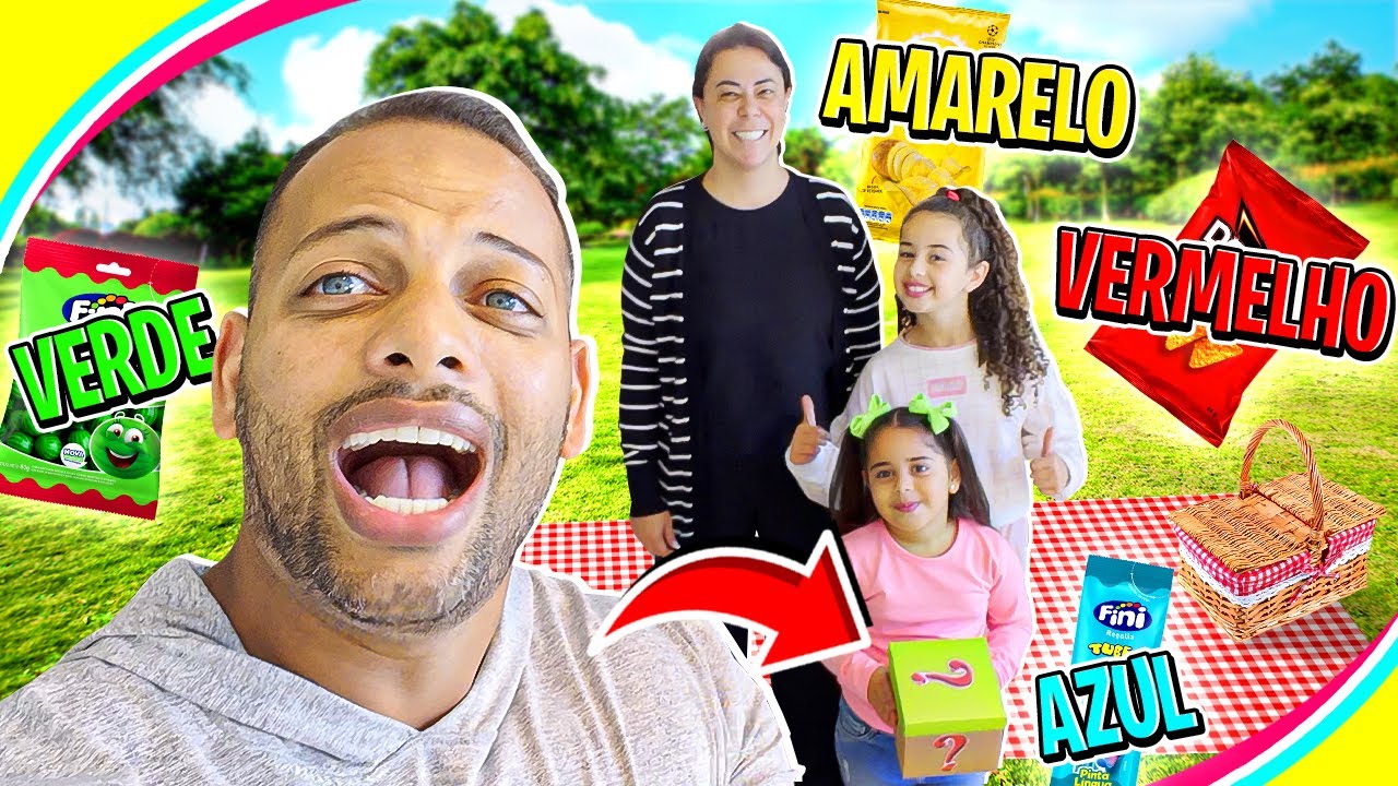 FIZEMOS PIQUENIQUE COM CORES SORTEADAS *fui atacada por um pernilongo