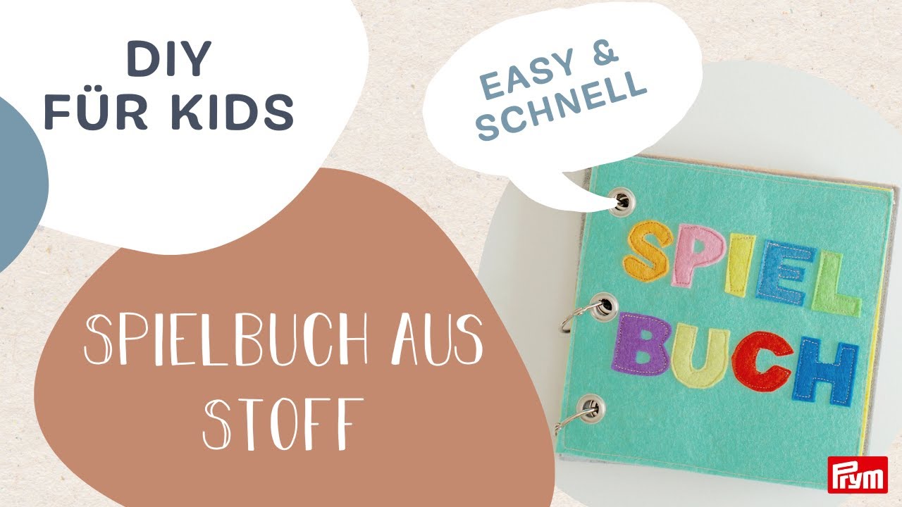 Spielbuch aus Stoff für Kinder selber machen | Upcycling Stoffbuch | ​@DIY Mamis  x Prym