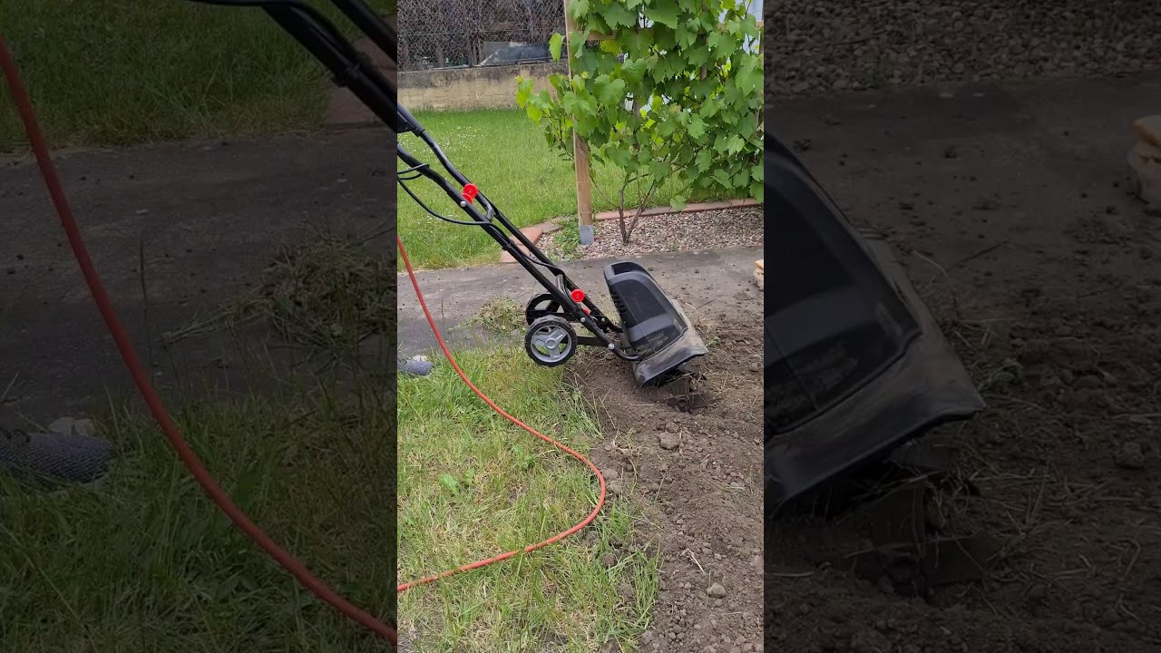 BRAST elektrische Motorhacke 1500Watt Ackerfräse Kultivator Gartenfräse Hacke