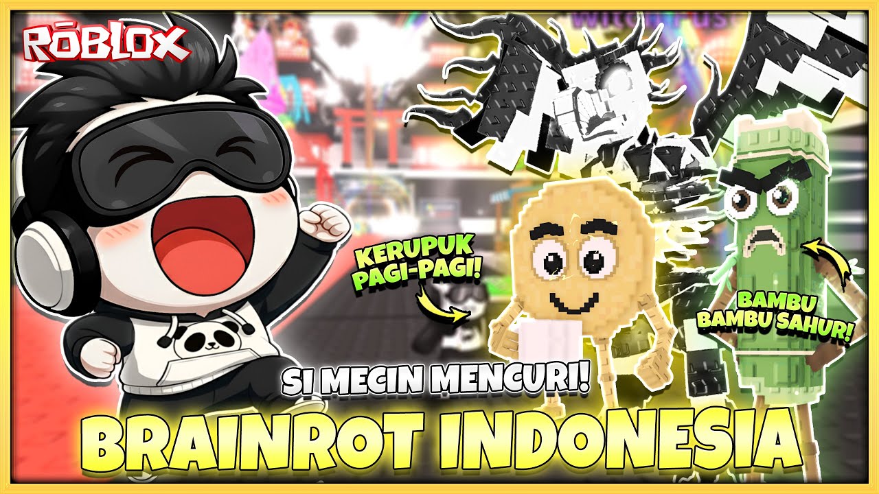 Si Mecin Mendapatkan BRAINROT DARI INDONESIA! di STEAL A BRAINROT! Roblox Indonesia
