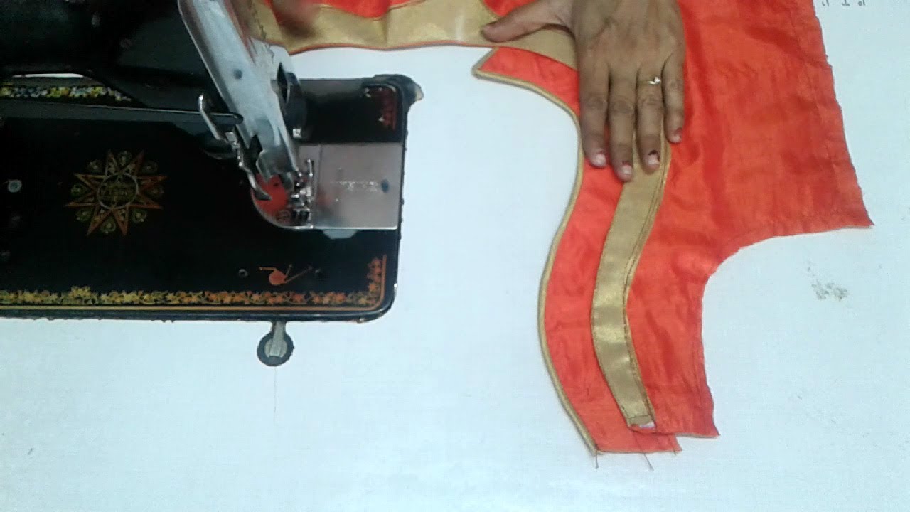 Latest blouse back neck design