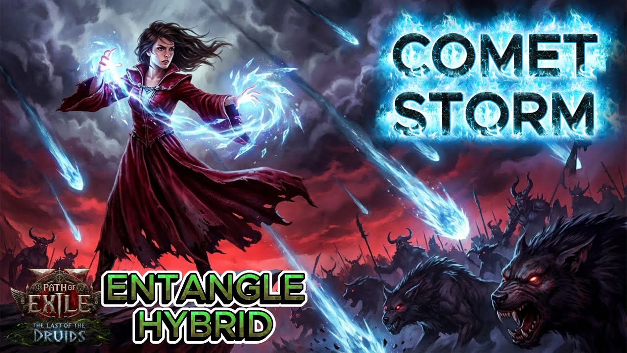 1 BUTTON Hybrid Comet Storm Blood Mage Build - POE2 LOTD