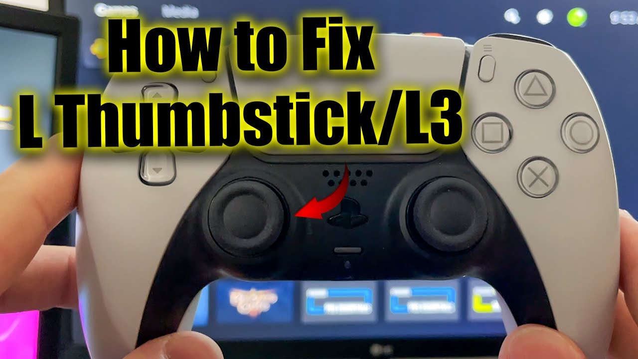 How to Fix PS5 Left Analog Stick Drift + L3 Button Not Working! PS5 Left Thumbstick Moving Fix!