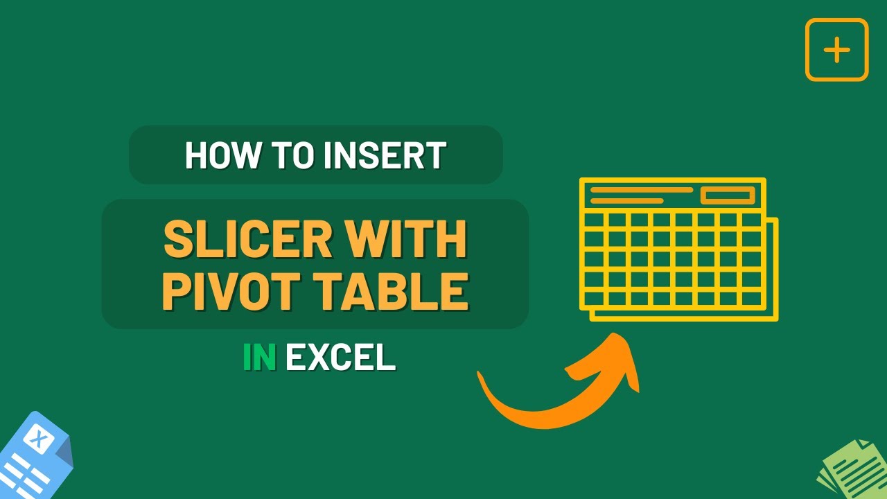 Как вставить срез в сводную таблицу Excel
