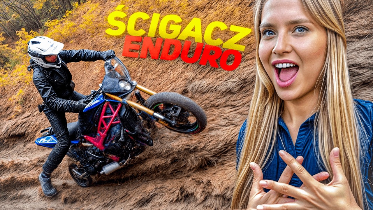 UPALAMY ŚCIGACZA W LESIE | KAWASAKI NINJA TUNING ENDURO