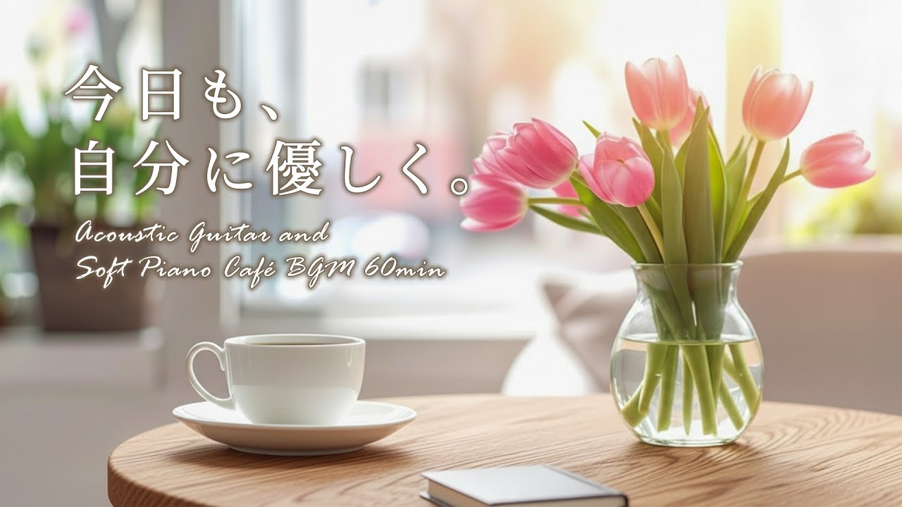 今日も自分に優しくなろう。窓辺のカフェで心を整えるピアノ＆ギターのカフェ音楽｜作業用・勉強用・癒やしのBGM  #cafebgm #chill