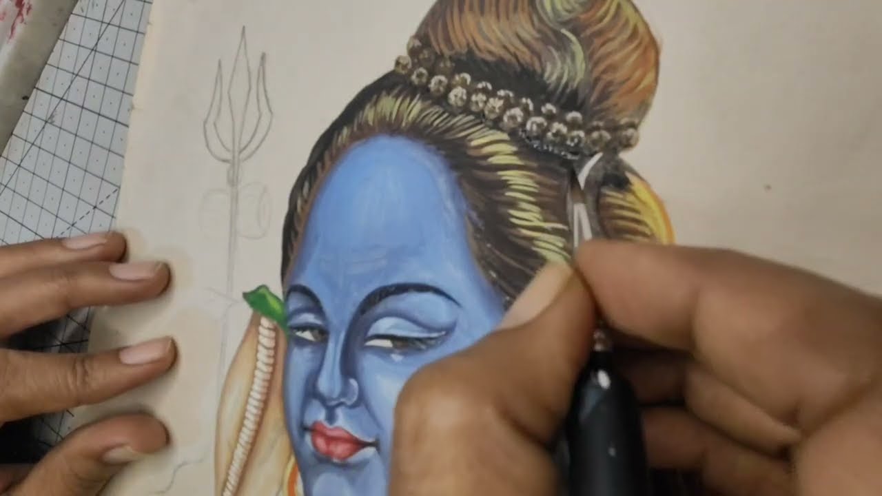 Lord shiva painting, #mahadev painting 