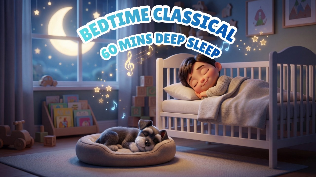 Bedtime Music for Kids | 1 Hour Calming Lullabies & Classical | Helps Kids Sleep