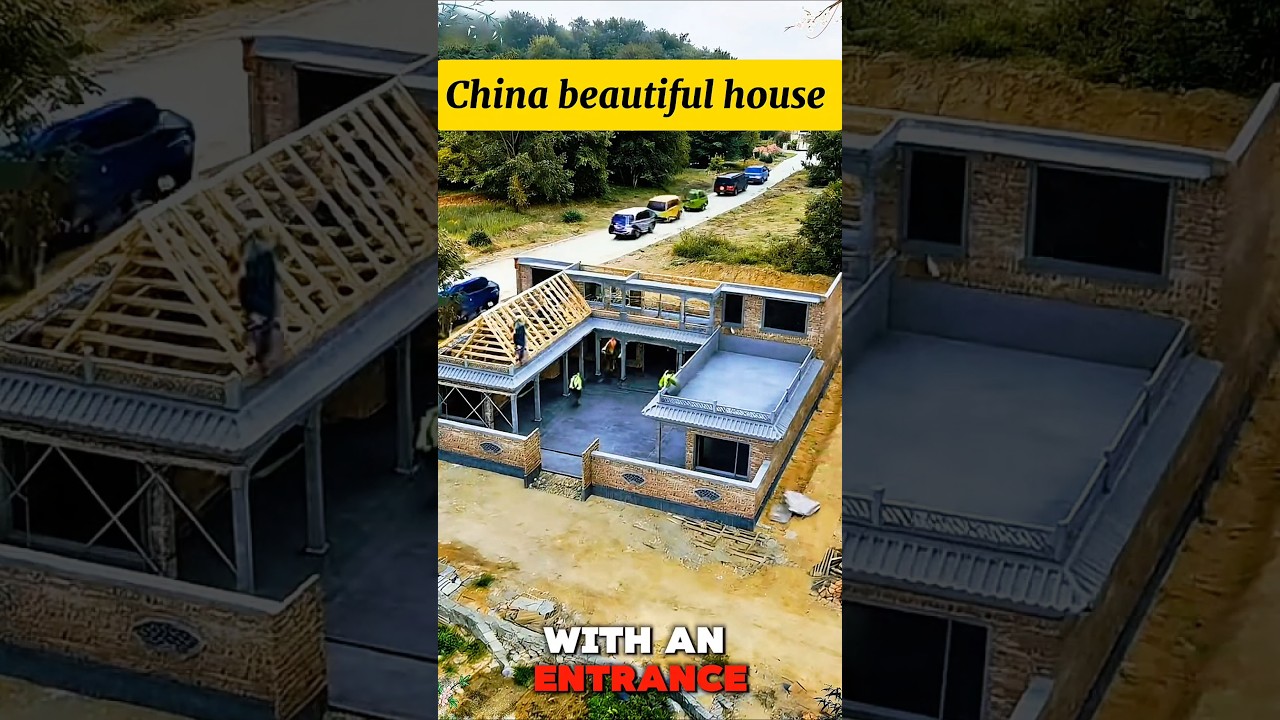 Современная китайская архитектура в действии | Удивительное строительство дома 