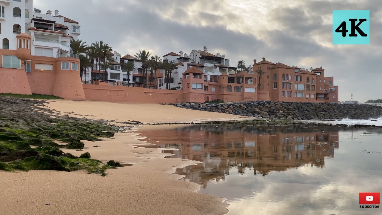 Bouznika Scenic Shore - A Sunrise Walk Along La Kasbah Beach with Fishermen, Dogs and Birds
