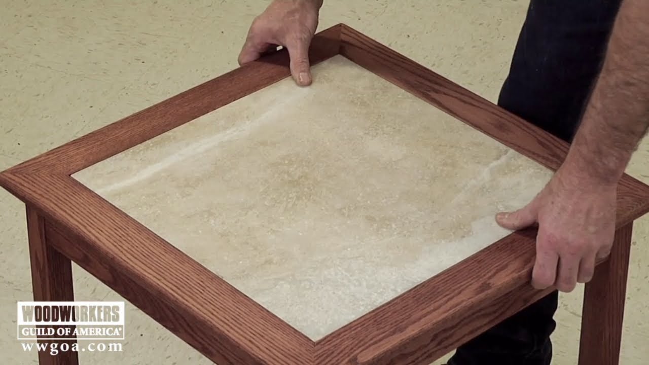 Build a Tiled Table- Part 3 Sand, Finish & Install the Tile  |  Woodworkers Guild of America