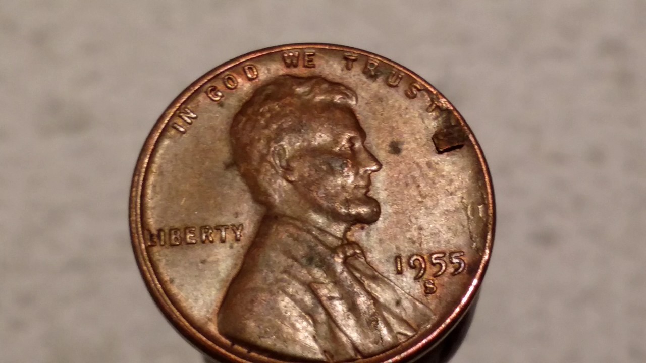 1955 S Wheat Penny Error