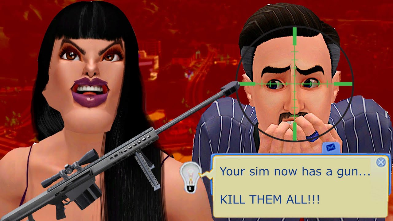 Killing EVERY Sim In Sunset Valley! (Sims 3 Weapons Mod)