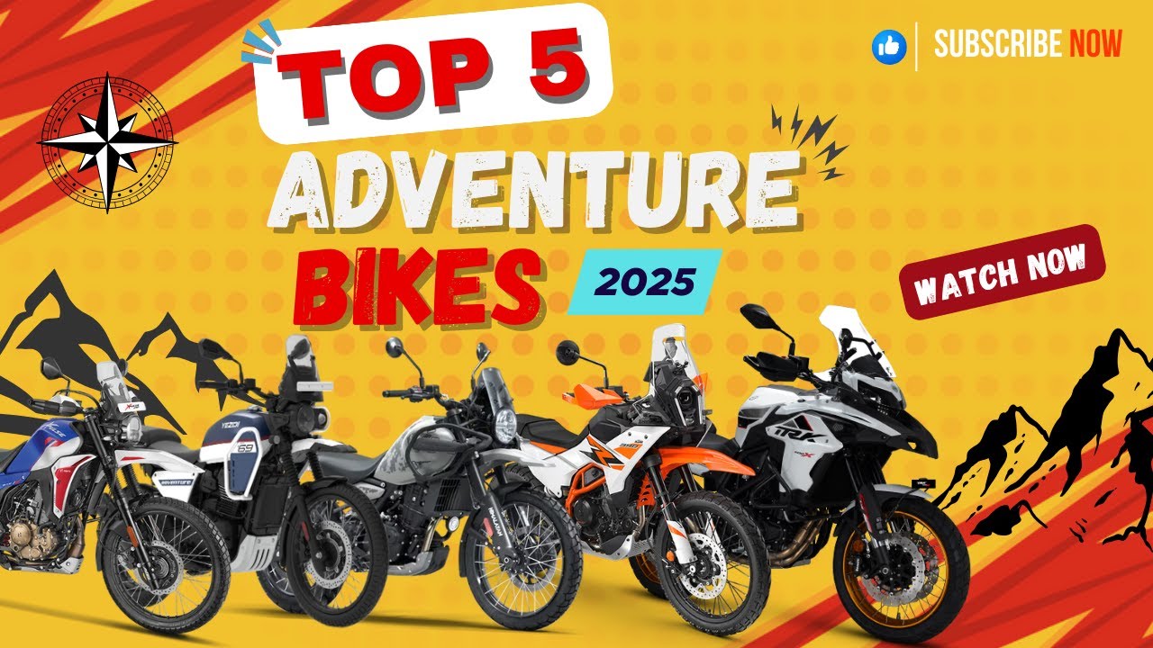 Top 5 Adventure Bikes in India 2025🔥 (2 -7  lakhs) | Hero XPulse 210 to Benelli TRK 502 - Biker24⚡