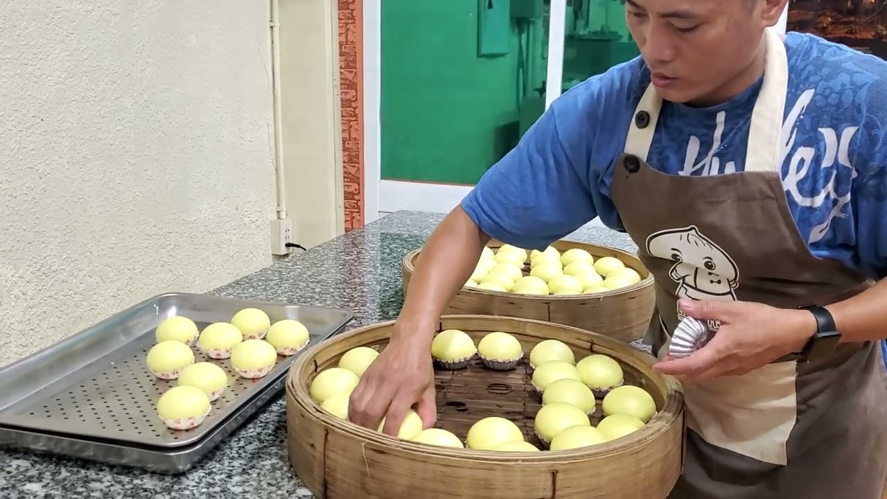 Hướng dẫn Bánh bao Kim sa ( canh nở, hấp, xử lý lỗi )||Liêm Dimsum