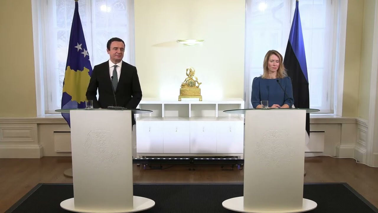 Press conference of Prime Minister Kaja Kallas and the Prime Minister of Kosovo Albin Kurti