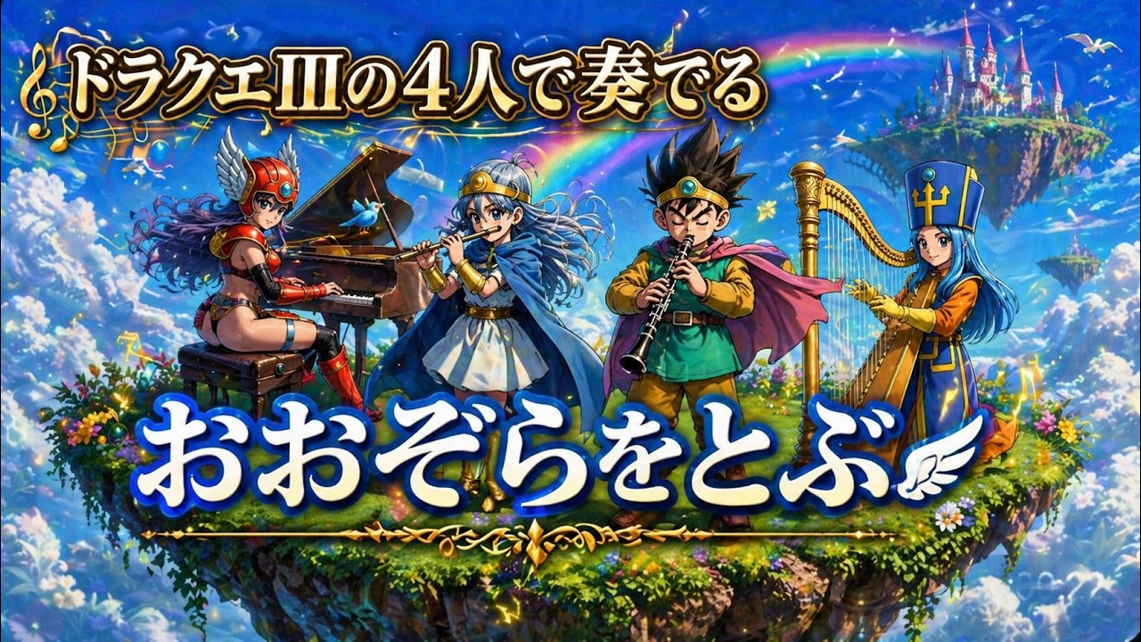 [ドラクエIII] 4人奏の「おおぞらをとぶ」が優しい世界だった