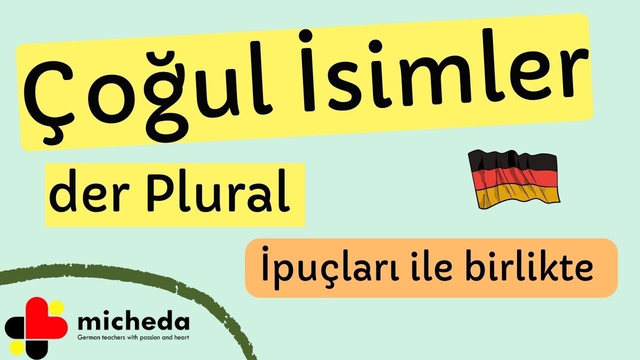 Almanca A1 Başlagıç Seviyesi | Çoğul İsimler | der Plural