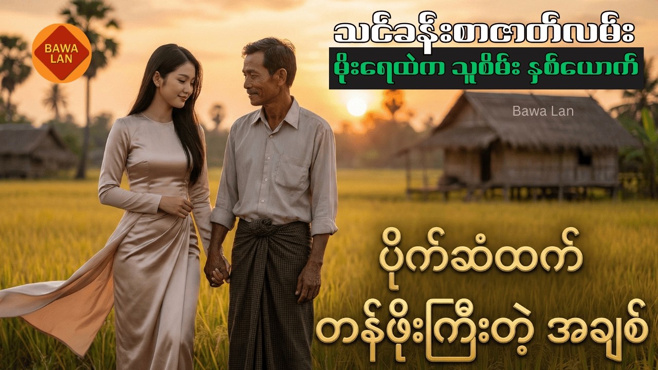 မိုးရေထဲက သူစိမ်း နှစ်ယောက် |  Valentine's Days Special | ပုံပြင်လေး