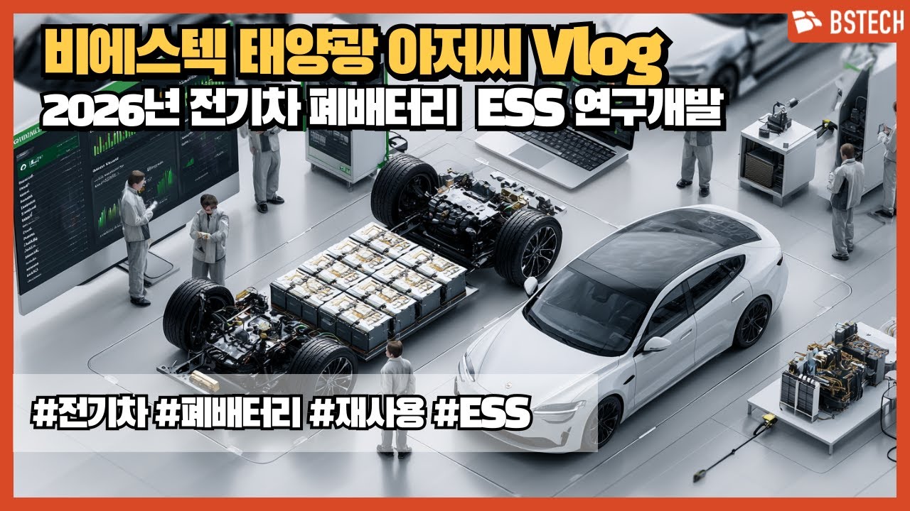 비에스텍 태양광 아저씨 Company Vlog l 2026년 전기차 폐배터리 ESS 연구 개발