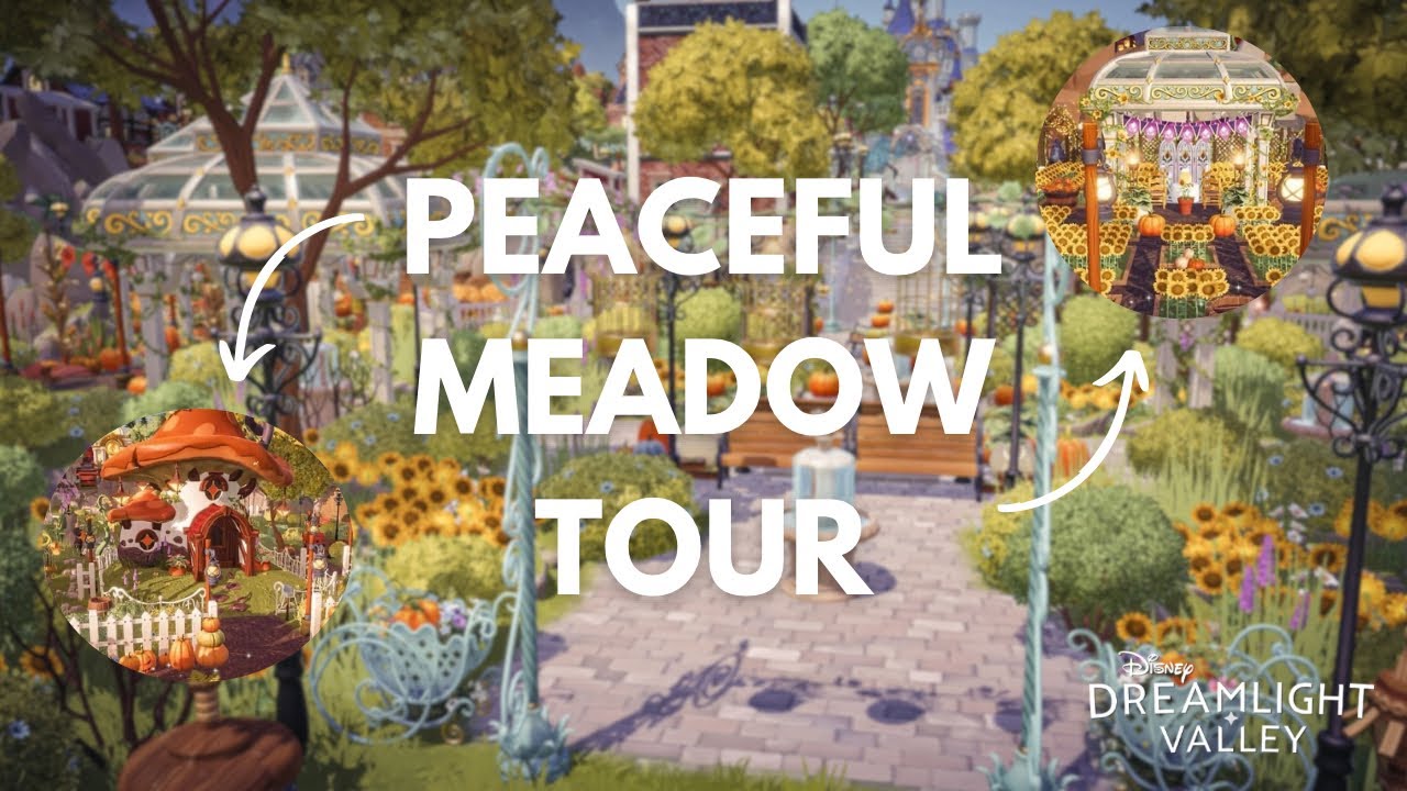 Peaceful Meadow Tour 🌻🤍 l Disney Dreamlight Valley