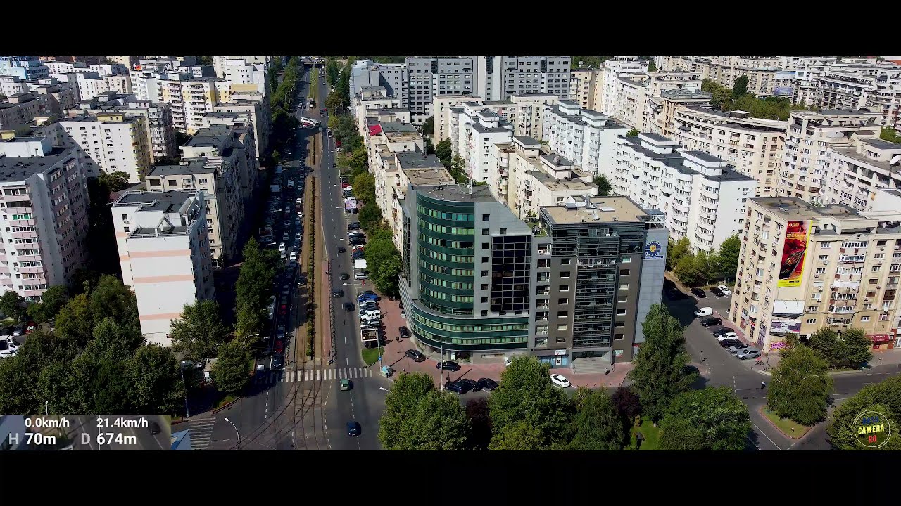 Bulevardul Theodor Pallady - Podul Mărășești (09.2021) 4K ✈️